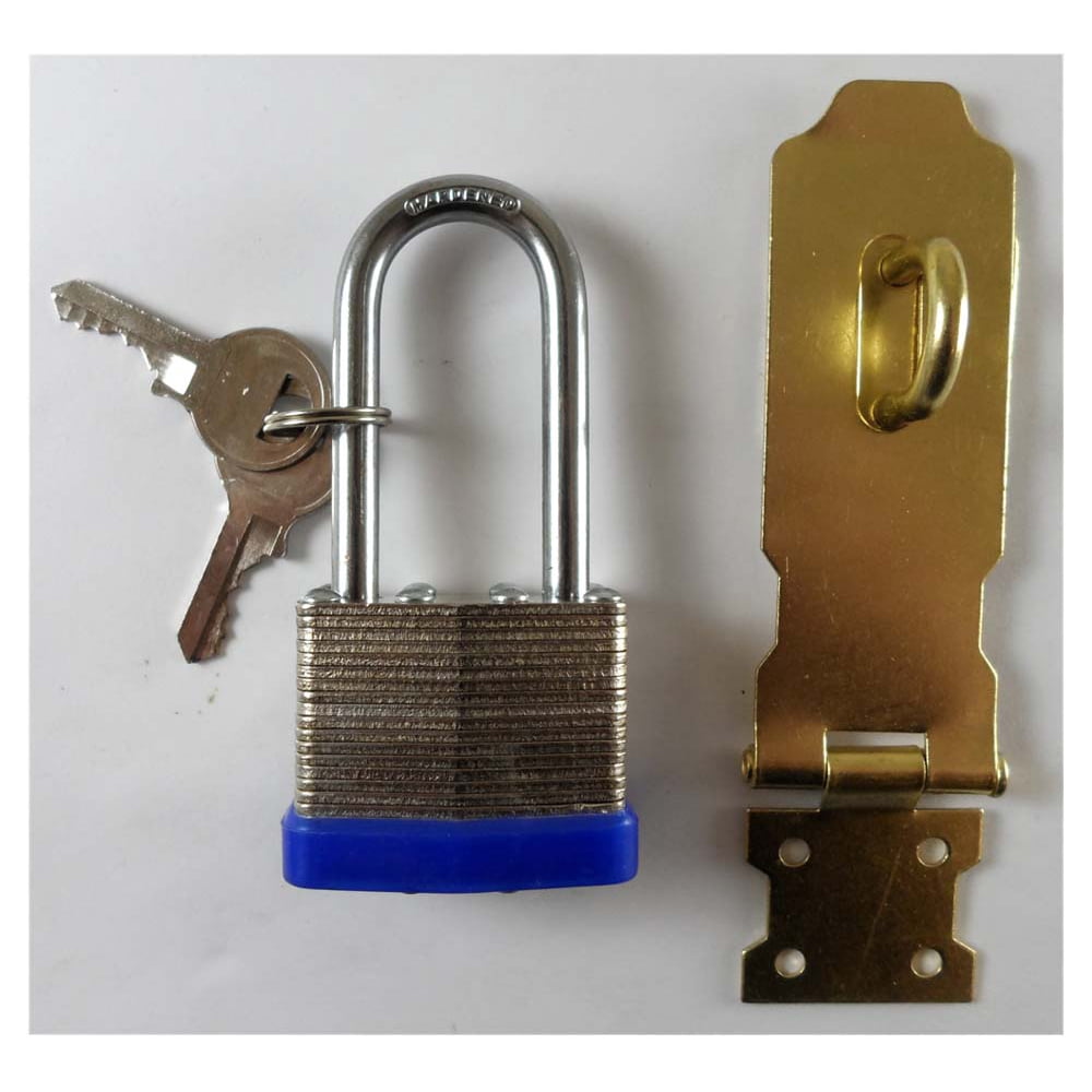 Hasp Set Long Shackle Padlock (ToolUSA KITTH013)