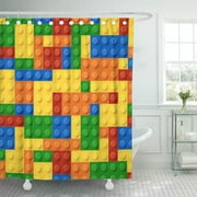 SUTTOM Children Kids Building Blocks Baby Cute Cool Awesome Pretty Shower Curtain 60x72 inch