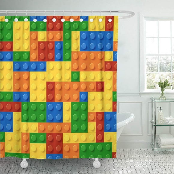 SUTTOM Children Kids Building Blocks Baby Cute Cool Awesome Pretty Shower Curtain 60x72 inch