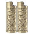 thumbnail image 2 of 2 Pcs Étui Vintage en Alliage de Zinc Classique Élégant Floral Estampé Housse de Protection, 2 of 7