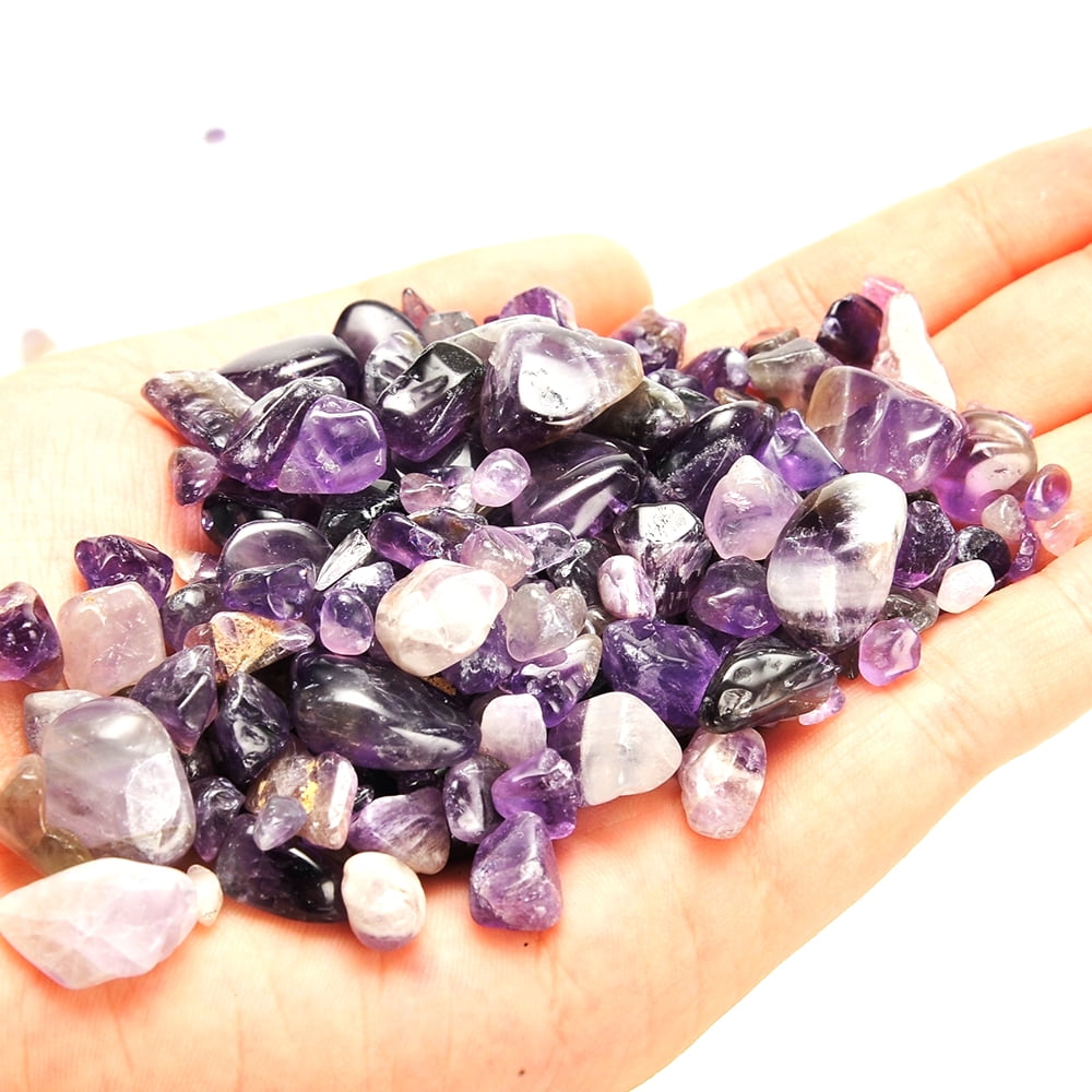 Amethyst Crystal Chips 1/2 Pound Bag Jewelry Mosaic Crystal Healing and Stones 