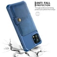 thumbnail image 6 of iPhone 12 Pro Max Case, Dteck Wallet Case for iPhone 12 Pro Max 6.7 inch 2020, Hard Silicone Shockproof Case Flip Leather Card Holder Protective Cover Work with Magnet Car Holder Mount, Blue, 6 of 7