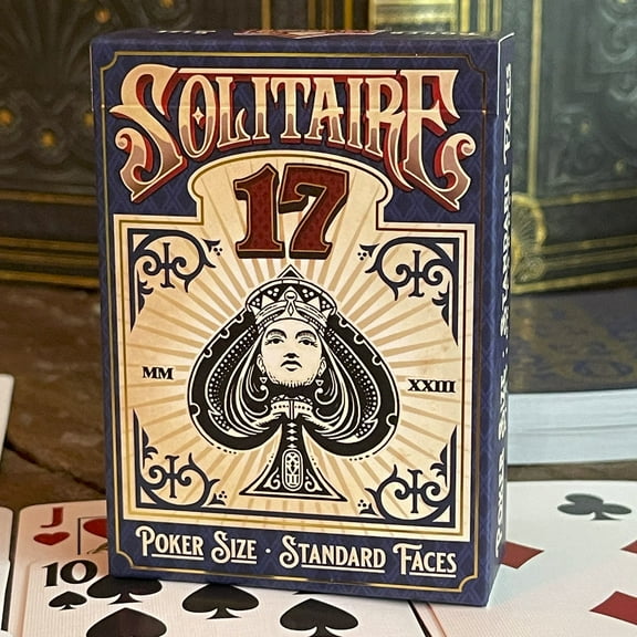 Solitaire17 Standard - Blue Playing Cards by Stockholm17