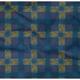 thumbnail image 4 of oneOone Organic Cotton Poplin Twill Fabric Check & Triangle Ikat Fabric Prints By Yard 42 Inch Wide, 4 of 4