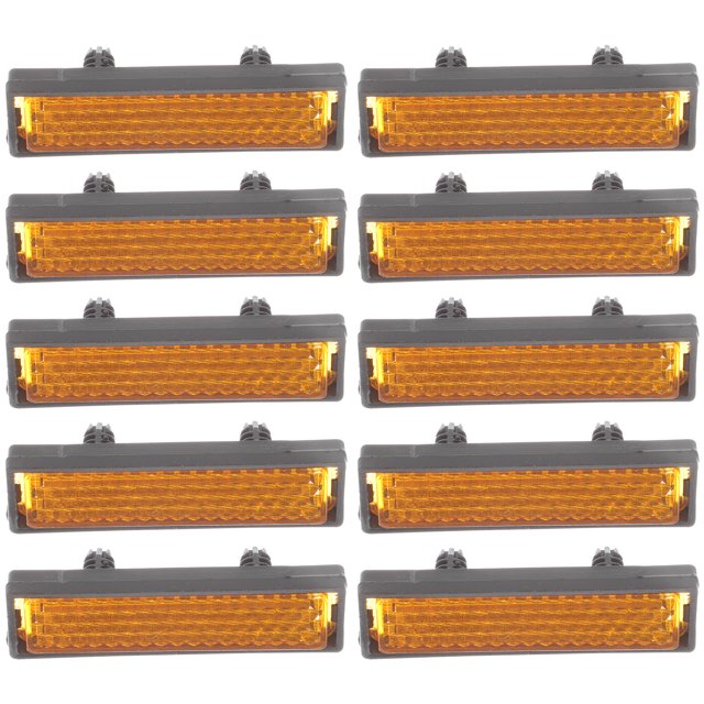 OUNONA 20Ud Reflectoras De Plástico Para Pedales De Uso Exterior Con Alta Reflectividad