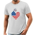 thumbnail image 5 of Cxenplz American Flag Shirts for Men Summer Casual Independence Day 4th of July Tops Patriotic Short Sleeve Shirt USA Memorial Day Tee, 5 of 5