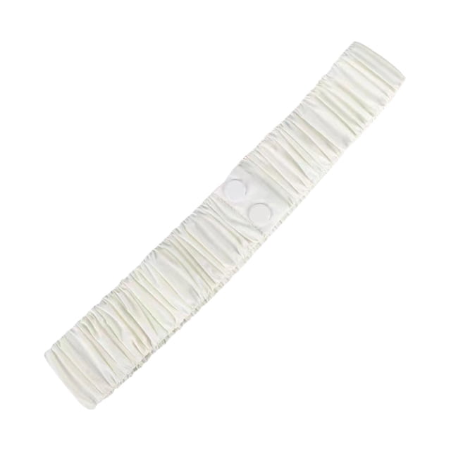 Cinturón elástico para mujer, corsé elegante con decoración informal, cinturón elástico para mujer, cinturilla Blanco