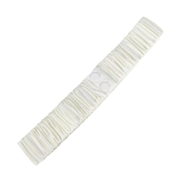 Cinturón elástico para mujer, accesorio informal y elegante para ropa, cintura elástica Blanco