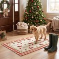 thumbnail image 4 of Qwtwty Christmas Doormat, Non Slip Washable Xmas Welcome Front Door Mat, Winter Holiday Decorative Carpet for Living Room Bedroom Front Porch Christmas Decorations, 4 of 7