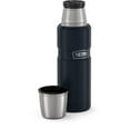thumbnail image 3 of Thermos Stainless King Vacuum Insulated Stainless Steel Beverage Bottle, 16oz, Matte Midnight Blue, 3 of 6