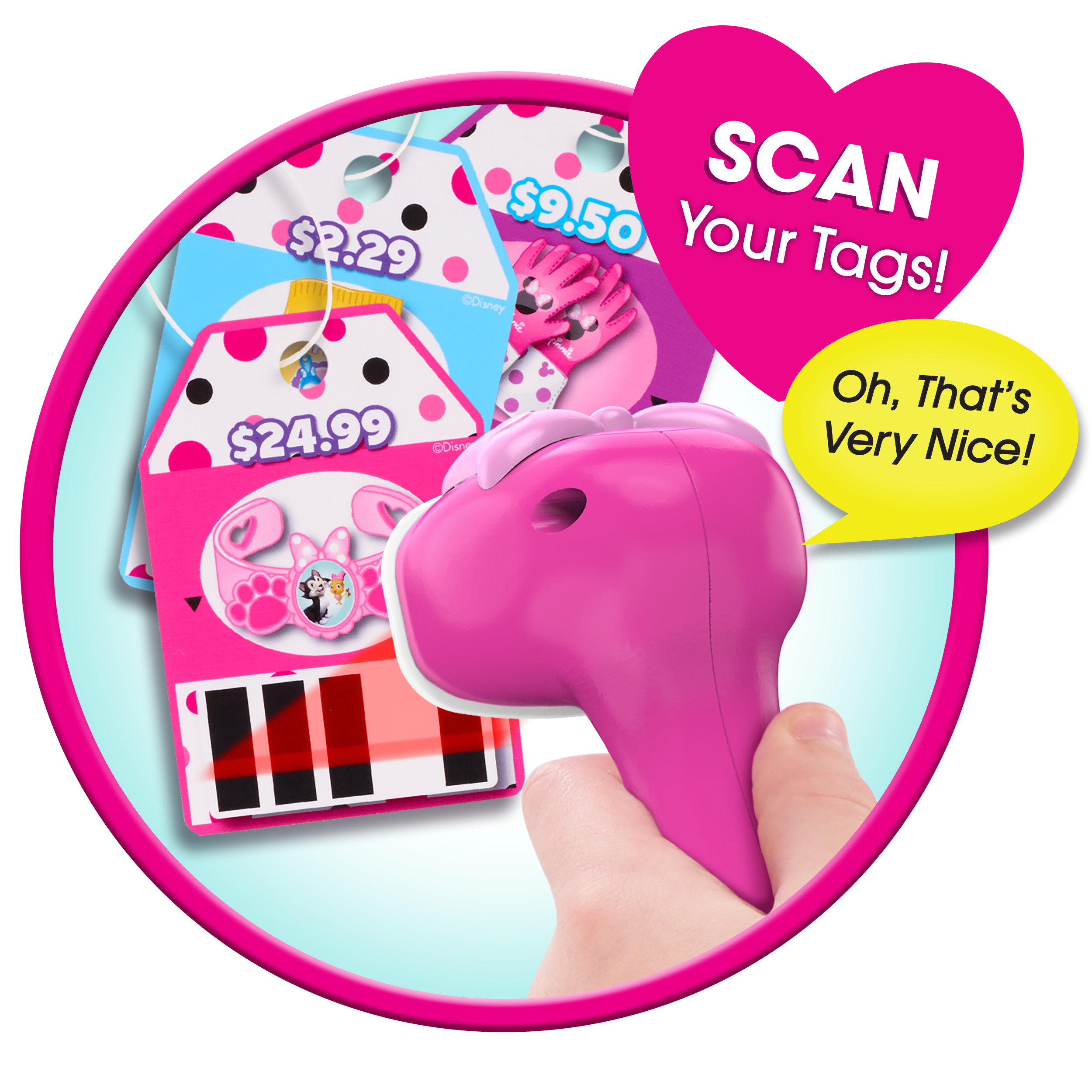 Minnie's Happy Helpers Shop N' Scan Talking Cash Register, Role Play, Ages 3 Up, by Just Play - image 5 of 7