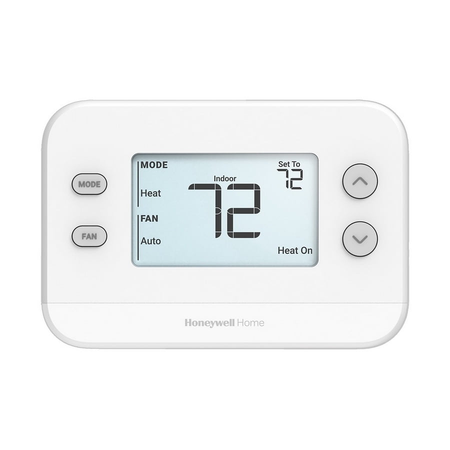 Honeywell Non-Programmable, 3H/2C Heat Pump, 2H/2C Conventional, Large Display Thermostat, TH1320U4002