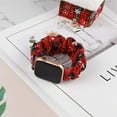 thumbnail image 5 of TOYOUTHS 3 Packs Compatible with Apple Watch Band Halloween Christmas Scrunchies 38mm Fabric Bracelet Women IWatch Elastic Scrunchy Bands 40mm 41mm Series SE 7 6 5 4 3 2 1, 5 of 7