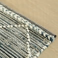thumbnail image 5 of Handknotted Denim Textured Cotton Polyester Flatweave Kilim Rug, 5 of 6