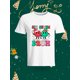 thumbnail image 1 of Unique Christmas Elements Grinch Hand Gesture 6 and 7 Pattern White T-Shirt Comfortable Short Sleeve Suitable for Festival Outfits, 1 of 6