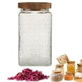 thumbnail image 3 of LAILLSH Vintage Glass Jar With Lid, Glass Storage Containers, Airtight Kitchen Storage Containers For Sugar, Coffee, Tea, Spice, Flour, Candy Cookie, Pasta, Cereal, Cute Decorative Jars - 2025 New🔥, 3 of 9
