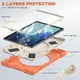 thumbnail image 3 of Funda colorida para Samsung Tab A7 de 10,4 pulgadas T500 con correa para el hombro, soporte de anillo ajustable grande y protección contra golpes., 3 of 5