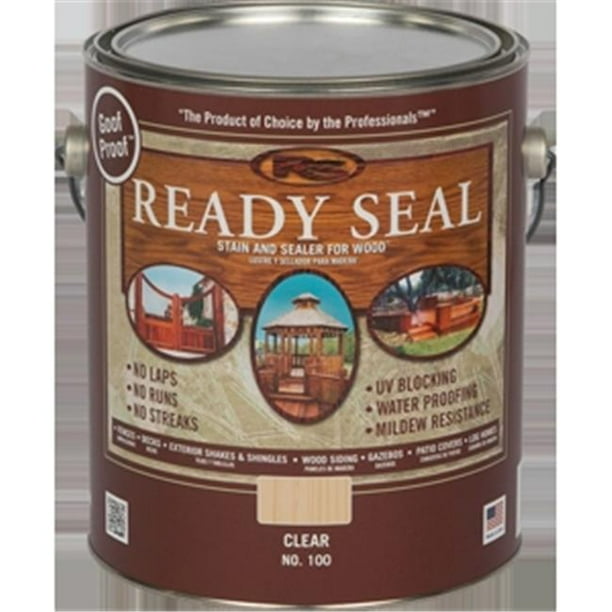Ready Seal 816078001005 100 1g Stain & Sealer for Wood Clear