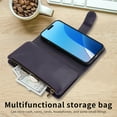 thumbnail image 3 of Allytechgroup Wallet Case for Apple iPhone 16 Pro Max, Multiple Cards Slots Zipper Pocket PU Leather with Stylish Pattern Hand Strap Flip Cover Phone Case for iPhone 16 Pro Max, Darkpurple, 3 of 7