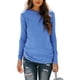 thumbnail image 1 of Blusa de mujer color sólido cuello redondo manga larga sudadera FleinngHoz JD710495522, 1 of 3