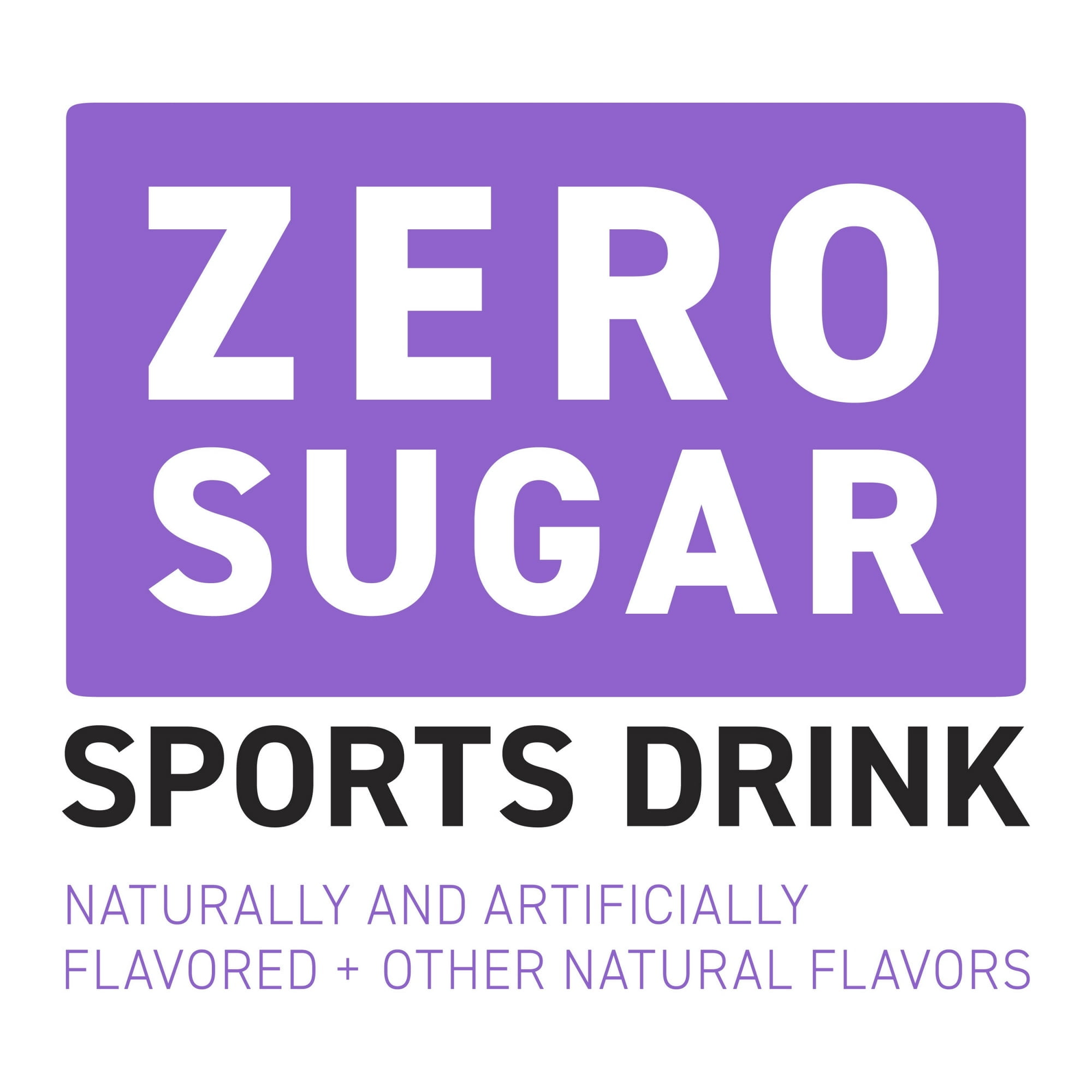 POWERADE Electrolyte Enhanced Zero Sugar Grape Sport Drink, 28 fl oz, (Pack of 8)