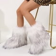 thumbnail image 5 of Stylish Winter Boots for Women, Faux Fur Mid-Calf Snow Booties, 5 of 5