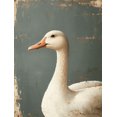 thumbnail image 1 of Qisvanset Framed Canvas Wall Art 12x16 Inch Goose Coquette Apartment Nursery Trendy Decor, 1 of 5