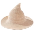 thumbnail image 2 of IAJDKMEK Foldable Knit Witch Hat Halloween – Costumes Pointed Wizard Hat Beanie Thickened Costume Cap Party, 2 of 6
