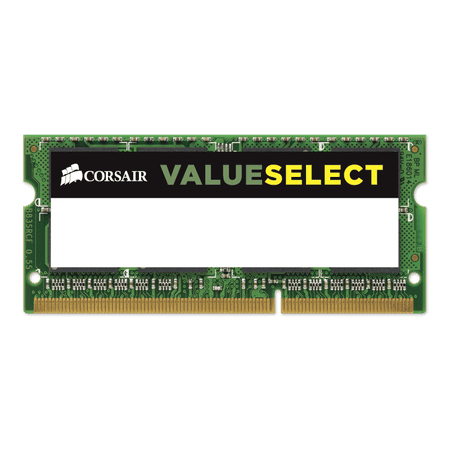 - Corsair 8GB (1x8GB) ValueSelect 204-Pin SO-DIMM DDR3L 1600 PC3L 12800 Laptop Memory Model CMSO8GX3M1C1600C11