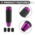 thumbnail image 7 of Unique Bargains Gear Shift Knob Punched Faux Leather Car for Automatic and Manual Vehicle with 3 Adapter Purple 1 Set, 7 of 7
