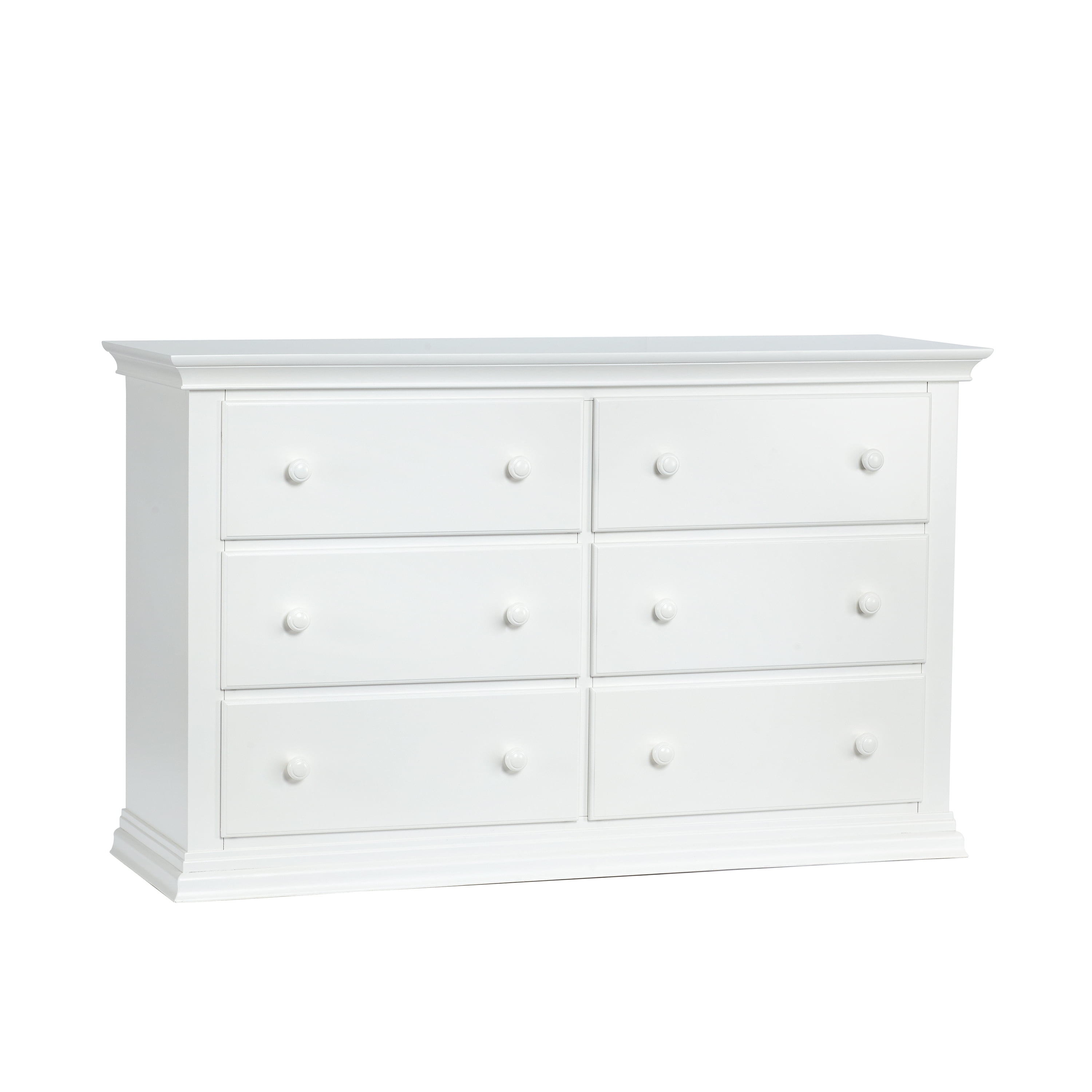 Suite Bebe Shailee Universal 6 Drawer Double Dresser White