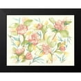 thumbnail image 2 of Paschke, Chris 24x19 Black Modern Framed Museum Art Print Titled - Blush Camellias, 2 of 5
