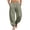 CBX73-Army Green, variant on Men'S Casual Cotton Linen Pants Summer Beach Lightweight Jogger Pants Elastic Waist Drawstring With Pockets Army Green S