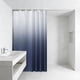 thumbnail image 4 of Cortina de ducha de poliéster impermeable con degradado, 180 x 180 cm | Tejido grueso con ojales de acero inoxidable | Cortina de baño de secado rápido y resistente al agua para casa, hotel,, 4 of 7