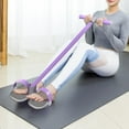thumbnail image 5 of Multifunction Tension Rope, Pedal Ankle Puller, 6-Tube Elastic Yoga Pedal Puller Resistance Band, AB Workout Stuff Sit Up Exercise Equipment, Fitness Equipment for Yoga Stretching Slimming Training, 5 of 5