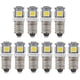 thumbnail image 1 of 10 Pack E10 9v Cool White 5smd 5w Led Bulbs (cool White, 9v), 1 of 5