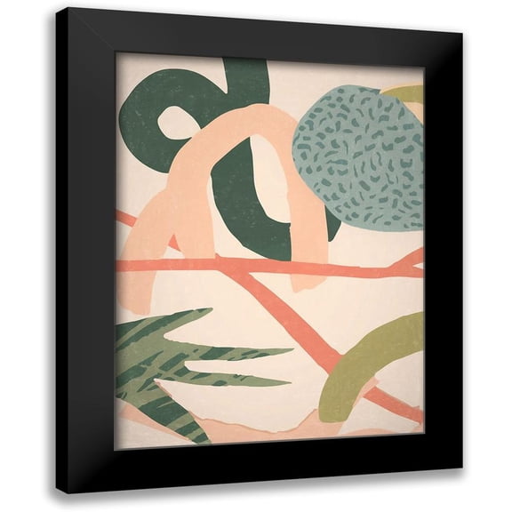 Urban Road 12x14 Black Modern Framed Museum Art Print Titled - Tropical Oasis II Poster