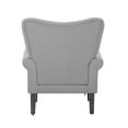 thumbnail image 3 of Hommow Mid Century Wingback Arm Chair,High Back Accent Chair,Gray, 3 of 8