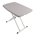 thumbnail image 2 of Mesa plegable rectangular plegable que ahorra espacio, resistente y con capacidad de carga, mesa plegable pequeña para el hogar, comedor, mesita de noche, 2 of 15