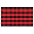 thumbnail image 1 of POINTERTECK Cotton Buffalo Cotton Plaid Rugs Outdoor Rugs Cotton Hand-Woven Washable Indoor Buffalo Check Rug Layered Doormats for Front Door/Front Porch/Farmhouse/Entryway Black white 60, 1 of 7