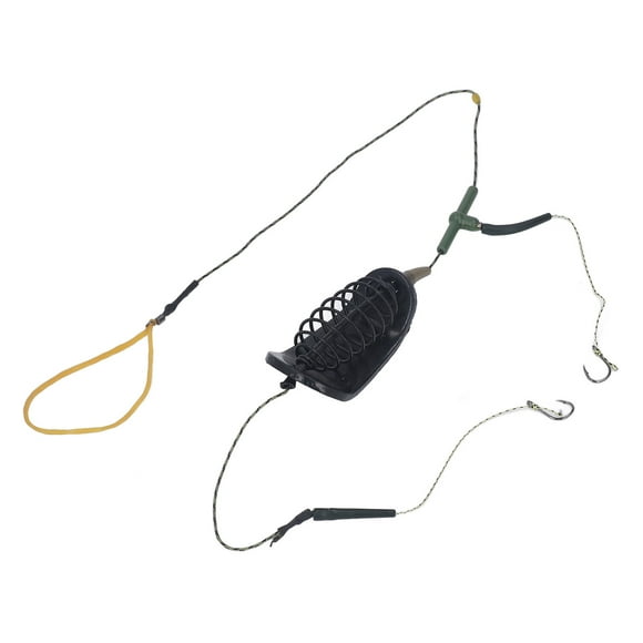Lure Hook, Strong Power Long Life Span Sea Fishing Hook With Metal Sinker For River 60g / 2.1oz