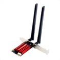 thumbnail image 1 of Tarjeta Adaptadora de Red Inalámbrica PCI-e AC1200M WiFi 5, Bluetooth 4.0, Banda Dual, 2,4 G/5 GHz, 802.11AC, para Ordenador Portátil y de Escritorio., 1 of 5