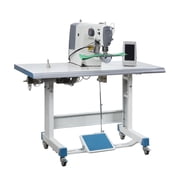 Consew CM-1900HS-XL Fully Automatic Direct-Drive Computer-Controlled Bartacking Machine, Extra-Large 50mm x 60mm Sewing Area, Includes KD Table & Stand