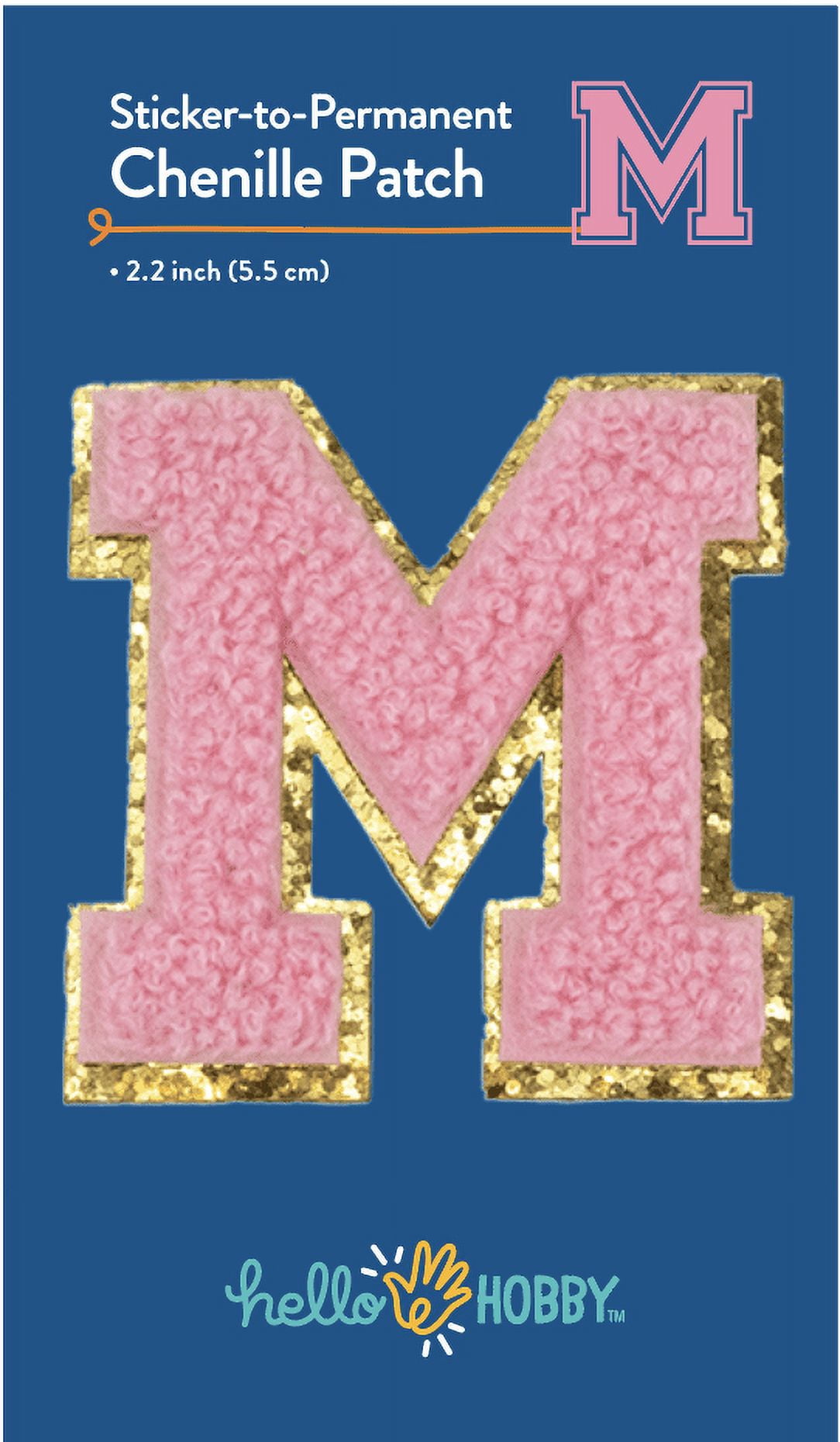 (6 pack) Hello Hobby Chenille M Pink Patch