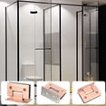 thumbnail image 5 of ETEREAUTY Golden Stainless Steel Frameless Glass Door Hinge 180 Degree Opening Smooth, 5 of 7