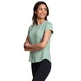 thumbnail image 3 of RBX Active Women's Textured Jacquard Mesh Crewneck Workout T-Shirt, 3 of 5