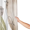 thumbnail image 4 of Polyester Fiber Shower Curtain, Boho Giraffe Line Art Shower Curtain, Metal Buckled Eye Waterproof Shower Curtain, Can Be Washed-72x72in, 4 of 8