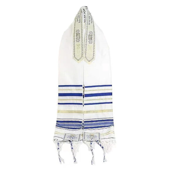 Weflink Breathable Tallit With Fringe Tallit Decoration Suitable For Worship Gathering