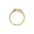 thumbnail image 4 of 2/3 Carat (Ctw) Amethyst, Citrine, and Peridot Ring in Yellow Sterling Silver for Women, 4 of 6