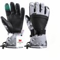 thumbnail image 1 of Guantes de esquí Pnosnesy, cálidos, impermeables y transpirables para adultos y niños, 1 of 5